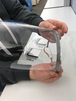 Stratasys 3D printed faceshield Stratasys 3D printed faceshield