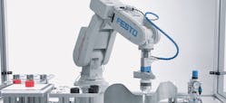 Example of a Festo articulated robot.