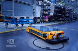 STR Robot in BMW facility. STR Robot in BMW facility.