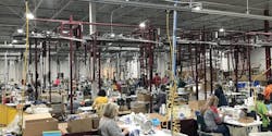 UR cobots for end-of-line packing and palletizing enabled HomTex to add the production of disposable facemasks to its lineup, also adding up to 120 new jobs at its factory in Cullman, Ala.
