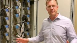 Brian Reynolds, senior director of engineering at Honeywell Process Solutions demonstrates how Honeywell's Experion PKS controller backup mesh works. Brian Reynolds, senior director of engineering at Honeywell Process Solutions demonstrates how Honeywell's Experion PKS controller backup mesh works.