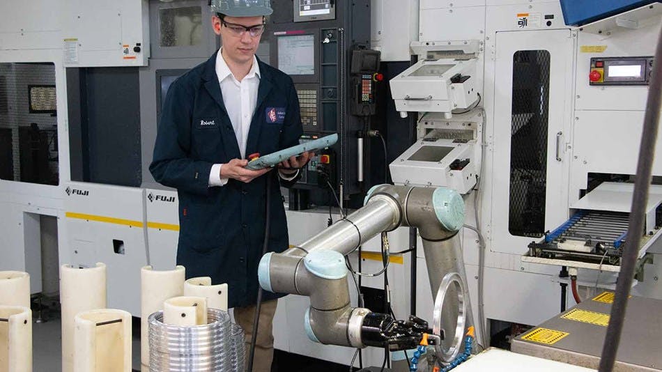 After a coronavirus outbreak, RCM Industries used UR cobots to reduce the number of operators in each cell from three to one.