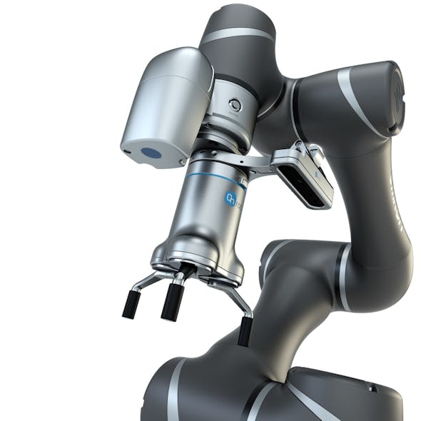 OnRobot&apos;s Eyes installed on an Omron robot.