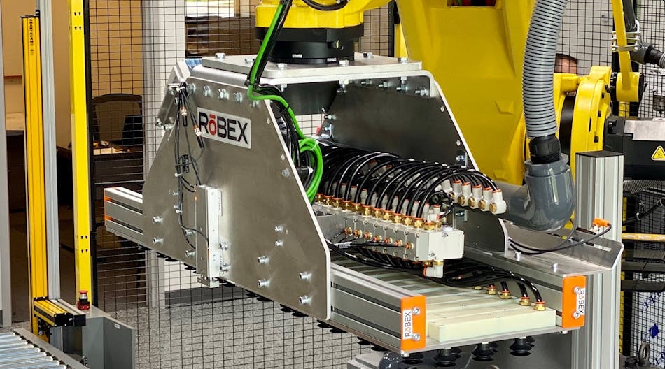 The Robex Staxx palletizer is offered on the Flexx Machine-as-a-Service program.