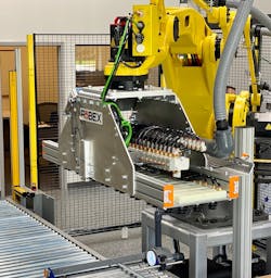 The Robex Staxx palletizer is offered on the Flexx Machine-as-a-Service program. The Robex Staxx palletizer is offered on the Flexx Machine-as-a-Service program.