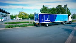The Emerson Mobile Event Service Center will roll into a variety of European cities beginning November 4. The tour truck will feature an array of content-rich materials and videos highlighting the company&rsquo;s advancements in digital transformation, machine safety and more. Image courtesy of Emerson.
