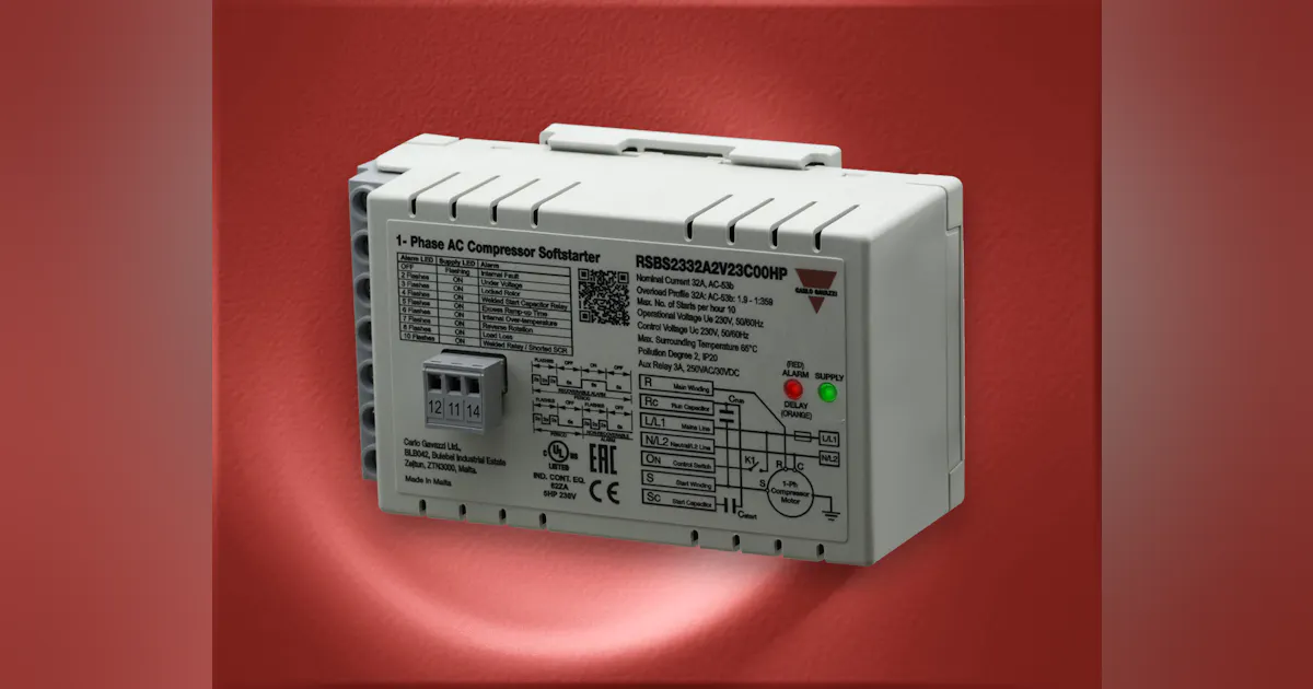 Compressor Soft Starter Single-Phase Compressor Soft Starters | Automation World