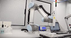 Microlab&rsquo;s six-axis cobot was integrated into the new automated system for screw insertion. A lift-and-locate module from Bosch Rexroth was used to accurately position the workpiece pallet to ensure proper and repeatable screw insertion.