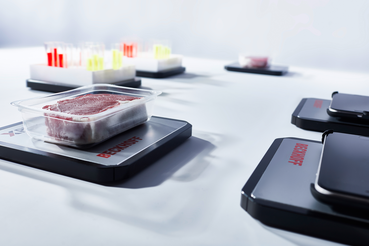 Beckhoff Automation's XPlanar tiles levitate by use of traveling magnetic fields to move as needed by automatically lifting, lowering, weighing, tilting, or rotating while traveling.