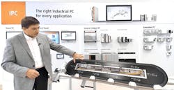 Jeff Johnson, U.S. mechatronics products manager at Beckhoff Automation, explains the XTS. Jeff Johnson, U.S. mechatronics products manager at Beckhoff Automation, explains the XTS.