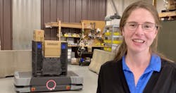 Kate Cramer, automation engineer at Omron Automation, explains the features and functions of the new HD-1500 autonomous mobile robot.