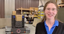 Kate Cramer, automation engineer at Omron Automation, explains the features and functions of the new HD-1500 autonomous mobile robot. Kate Cramer, automation engineer at Omron Automation, explains the features and functions of the new HD-1500 autonomous mobile robot.