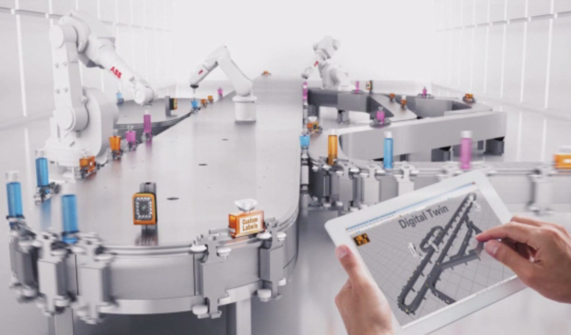 B&R使用四大技术创建自适应机:acoposTrak、集成机视觉、机器中心机器人和数字双生