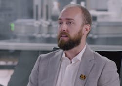 Derrick Stacey, product manager at B&R North America, explains the machine-centric robotics concept to the PACK EXPO Connects audience. Derrick Stacey, product manager at B&R North America, explains the machine-centric robotics concept to the PACK EXPO Connects audience.