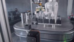 Machine-centric robotics is about merging the robot controller into the machine controller so that users can manage servo control, I/O, and visualization from one industrial PC. Machine-centric robotics is about merging the robot controller into the machine controller so that users can manage servo control, I/O, and visualization from one industrial PC.