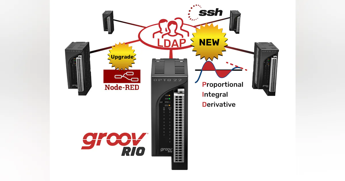Groov Rio Opto 22’s groov RIO® Ethernet Edge I/O Now Ships with PID, SSH, and ...