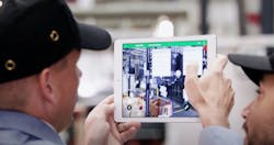 Workers access equipment information, overlaid on the image of the equipment, on a mobile device using Schneider Electric’s EcoStruxure Augmented Operator Advisor. Workers access equipment information, overlaid on the image of the equipment, on a mobile device using Schneider Electric’s EcoStruxure Augmented Operator Advisor.