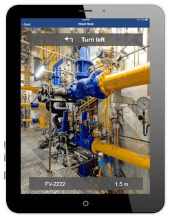 Spatial computing is the backbone of augmented reality. It allows Plantweb Optics AR to give field technicians turn-by-turn instructions to find assets in the field safely. Source: Emerson Automation Solutions