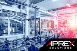 The APREX inspection system checks plastic caps for defects running at high speed on a production line. The APREX inspection system checks plastic caps for defects running at high speed on a production line.