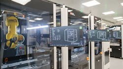 Bright Machines’ Microfactory uses computer vision, machine learning, cloud computing, and robotics to get products to market faster. Bright Machines’ Microfactory uses computer vision, machine learning, cloud computing, and robotics to get products to market faster.