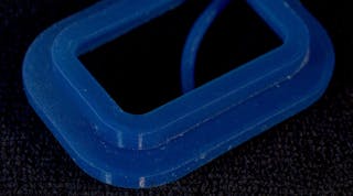 Custom silicone gasket produced using Inj3ctor from Structur3d.