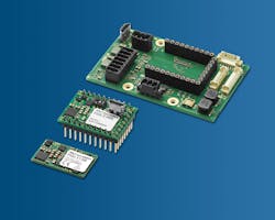 FAULHABER releases two new motion controllers: MC 3001 B (foreground) and MC 3001 P (middle). What they have in common is the extreme miniaturization. Shown in the background is a matching motherboard from the starter kit. © FAULHABER FAULHABER releases two new motion controllers: MC 3001 B (foreground) and MC 3001 P (middle). What they have in common is the extreme miniaturization. Shown in the background is a matching motherboard from the starter kit. © FAULHABER