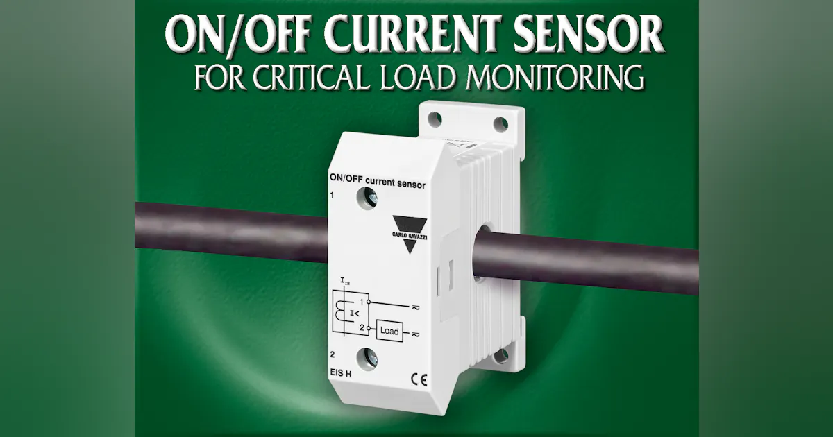 ON/OFF Current Sensor for Critical Load Monitoring | Automation World