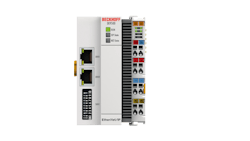 The EK9500 Bus Coupler connects EtherNet/IP networks to the EtherCAT Terminals, as well as EtherCAT Box modules and converts the telegrams from EtherNet/IP to the E-bus signal representation. In EtherCAT, the EtherNet/IP coupler has at its disposal a lower-level, powerful, and fast I/O system with a large selection of terminals. According to Sree Swarna Gutta, North American I/O product manager at Beckhoff Automation, users with older systems and machinery can implement an IoT application that collects data for machine learning and send it to the cloud without having to write detailed programming by using Beckhoff&rsquo;s couplers.