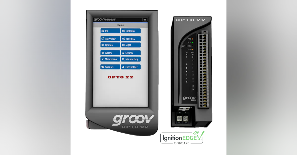 Groov Rio Opto 22 Introduces New groov EPIC and groov RIO Models with Ignition 8 ...