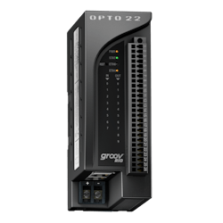 Opto 22’s groov RIO remote I/O offers more than 200,000 unique, software-configurable I/O combinations in a single, compact, power over Ethernet (PoE)-powered industrial package with web-based configuration, commissioning, and data fl ow logic software built in. The device also includes support for multiple OT and IT protocols. groov RIO modules can be used as either a traditional remote I/O or as an edge I/O solution. Opto 22’s groov RIO remote I/O offers more than 200,000 unique, software-configurable I/O combinations in a single, compact, power over Ethernet (PoE)-powered industrial package with web-based configuration, commissioning, and data fl ow logic software built in. The device also includes support for multiple OT and IT protocols. groov RIO modules can be used as either a traditional remote I/O or as an edge I/O solution.
