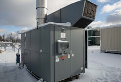 The GT333 gas turbine consists of a 480V AC high-voltage panel where the generator is located and a 120V AC and 24V DC low-voltage panel for the controls.