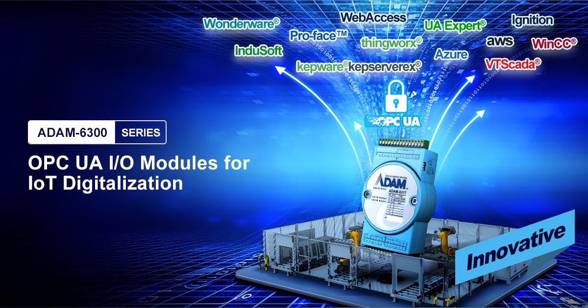 Advantech Launches ADAM-6300 Series: OPC UA I/O Modules for IoT ...