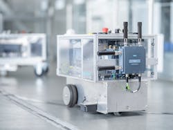 The Scalance MUM856-1 – the first industrial 5G router from Siemens – is available now. The device connects local industrial applications to public 5G, 4G (LTE), and 3G (UMTS) mobile wireless networks. The Scalance MUM856-1 – the first industrial 5G router from Siemens – is available now. The device connects local industrial applications to public 5G, 4G (LTE), and 3G (UMTS) mobile wireless networks.