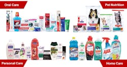 Colgate-Palmolive products range from personal and home care items to pet food. Colgate-Palmolive products range from personal and home care items to pet food.