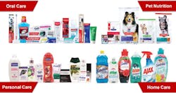 Colgate-Palmolive products range from personal and home care items to pet food.