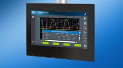 The ETT 7321 from SIGMATEK is a modern 7-inch multi-touch panel for the carrier arm.