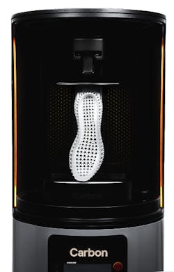 Carbon Digital Light Synthesis is a resin-based 3D printing process that uses digital light projection, oxygen-permeable optics, and engineering-grade materials to produce polymeric parts. Carbon Digital Light Synthesis is a resin-based 3D printing process that uses digital light projection, oxygen-permeable optics, and engineering-grade materials to produce polymeric parts.