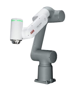 ABB’s GoFa CRB 15000 collaborative robot features a 950mm reach and speeds up to 2.2 meters per second. ABB’s GoFa CRB 15000 collaborative robot features a 950mm reach and speeds up to 2.2 meters per second.