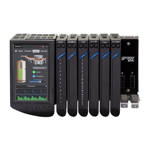 Opto 22&apos;s groov EPIC (Edge Programmable Industrial Controller).