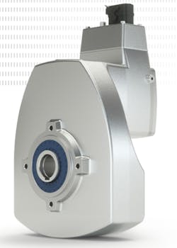 Nord Gear’s DuoDrive integrated geared motor features a permanent magnet synchronous motor integrated into a single-stage helical gear unit housing, with a power range from 0.5-2 hp and an output speed of up to 1,000 rpm. Nord Gear’s DuoDrive integrated geared motor features a permanent magnet synchronous motor integrated into a single-stage helical gear unit housing, with a power range from 0.5-2 hp and an output speed of up to 1,000 rpm.