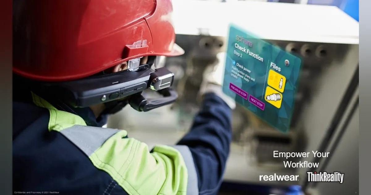 Lenovo AR Collaboration with RealWear | Automation World