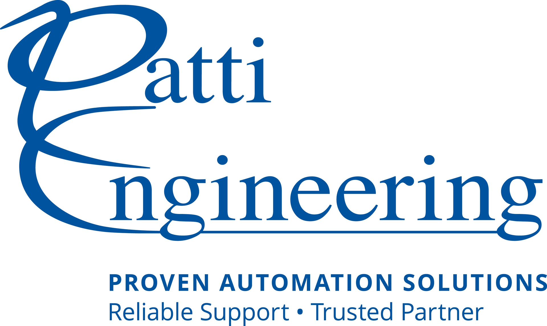 Patti Logo Tag Stacked Blue