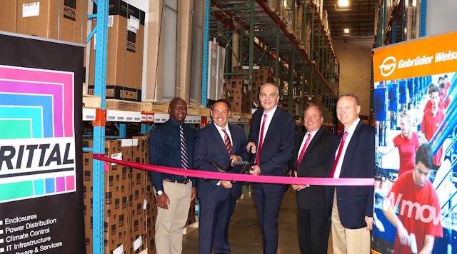 Rittal&rsquo;s ribbon cutting at the Gebr&uuml;der Weiss warehouse in Des Plaines, IL showcases our U.S. footprint expansion in the Midwest.