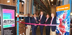 Rittal’s ribbon cutting at the Gebrüder Weiss warehouse in Des Plaines, IL showcases our U.S. footprint expansion in the Midwest. Rittal’s ribbon cutting at the Gebrüder Weiss warehouse in Des Plaines, IL showcases our U.S. footprint expansion in the Midwest.