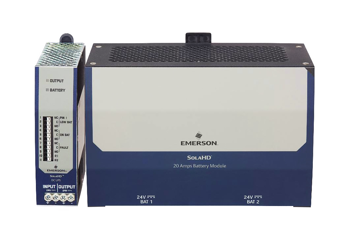 SolaHD SDUD-DBUPS是一个理想电源备份解决方案,因为它有广度温度范围,现场可替换电池和电池健康检查它可以顶住半摄氏度(122摄氏度)操作温度而不故障,以防空调系统或风扇无法产生足够的冷却可替换电池快速交换以尽量减少故障时间,而UPS上电池LED状态光向工程师提供未来电源问题预防警告