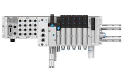 The Festo VTSA-CB-F valve terminal achieves safe applications with minimal effort for plug-and-play functionality with the Rockwell Automation ecosystem. The Festo VTSA-CB-F valve terminal achieves safe applications with minimal effort for plug-and-play functionality with the Rockwell Automation ecosystem.