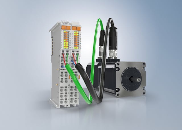 The EL7062 dual-channel EtherCAT Terminal represents a new performance class of stepper motor control in a cost-effective I/O format.