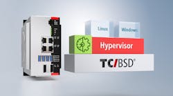 TwinCAT/BSD Hypervisor enables the efficient execution of virtual machines and TwinCAT real-time applications on one Beckhoff Industrial PC, creating opportunities to enhance control system security. TwinCAT/BSD Hypervisor enables the efficient execution of virtual machines and TwinCAT real-time applications on one Beckhoff Industrial PC, creating opportunities to enhance control system security.