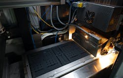 Evolve's B&R-controlled process fuses 2D-printed layers into solid 3D parts, combining the flexibility of additive technology with the material quality and production volume of injection molding. Evolve's B&R-controlled process fuses 2D-printed layers into solid 3D parts, combining the flexibility of additive technology with the material quality and production volume of injection molding.