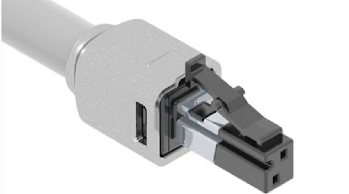 Panduit&rsquo;s SP1 Single Pair Ethernet shielded plug connector provides simple field termination to 18 AWG 1-pair shielded copper cable compliant with ANSI/TIA-568.5 (draft) SP1 and IEC 61156-13 and -14 (draft) standards.